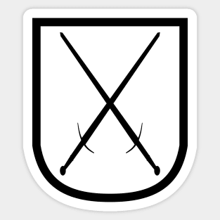 Crest of Swords III Sticker